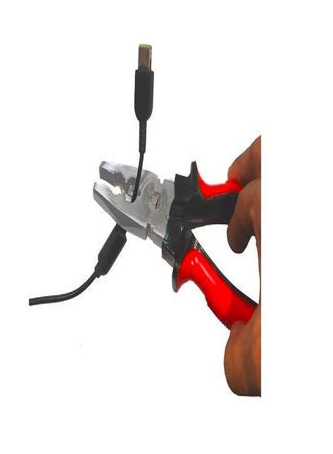 أيونيكس كماشة وقاطعة أسلاك من IONIX | كماشة قطع | كماشة قطع | كماشة | كماشة منزلية، أدوات يدوية، كماشة للأعمال الكهربائية، قاطعة أسلاك وكماشة متعددة الاستخدامات، قطعتان، أحمر - Image 5